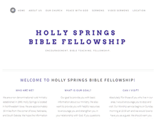 Tablet Screenshot of hollyspringsbible.com